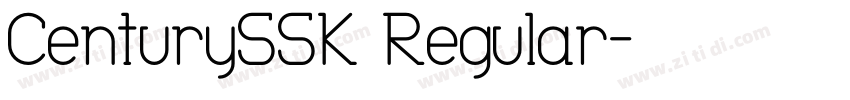 CenturySSK Regular字体转换